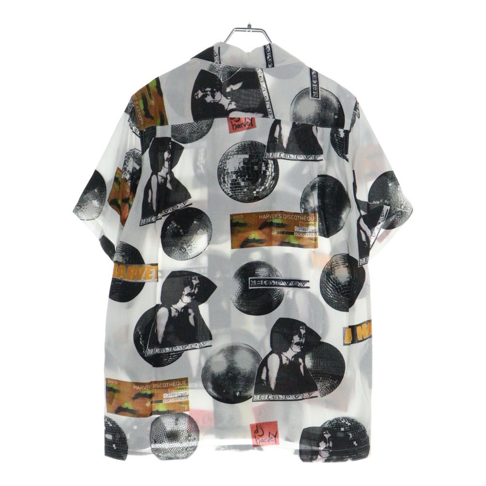 WACKO MARIA(ワコマリア) 18SS ×DJ HARVEY HAWAIIAN SHIRT ディージェー ハーヴィー ハワイアン 総柄 開襟 ハワイアンシャツ 半袖シャツ ホワイト