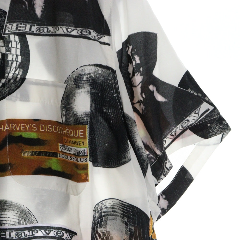 WACKO MARIA(ワコマリア) 18SS ×DJ HARVEY HAWAIIAN SHIRT ディージェー ハーヴィー ハワイアン 総柄 開襟 ハワイアンシャツ 半袖シャツ ホワイト