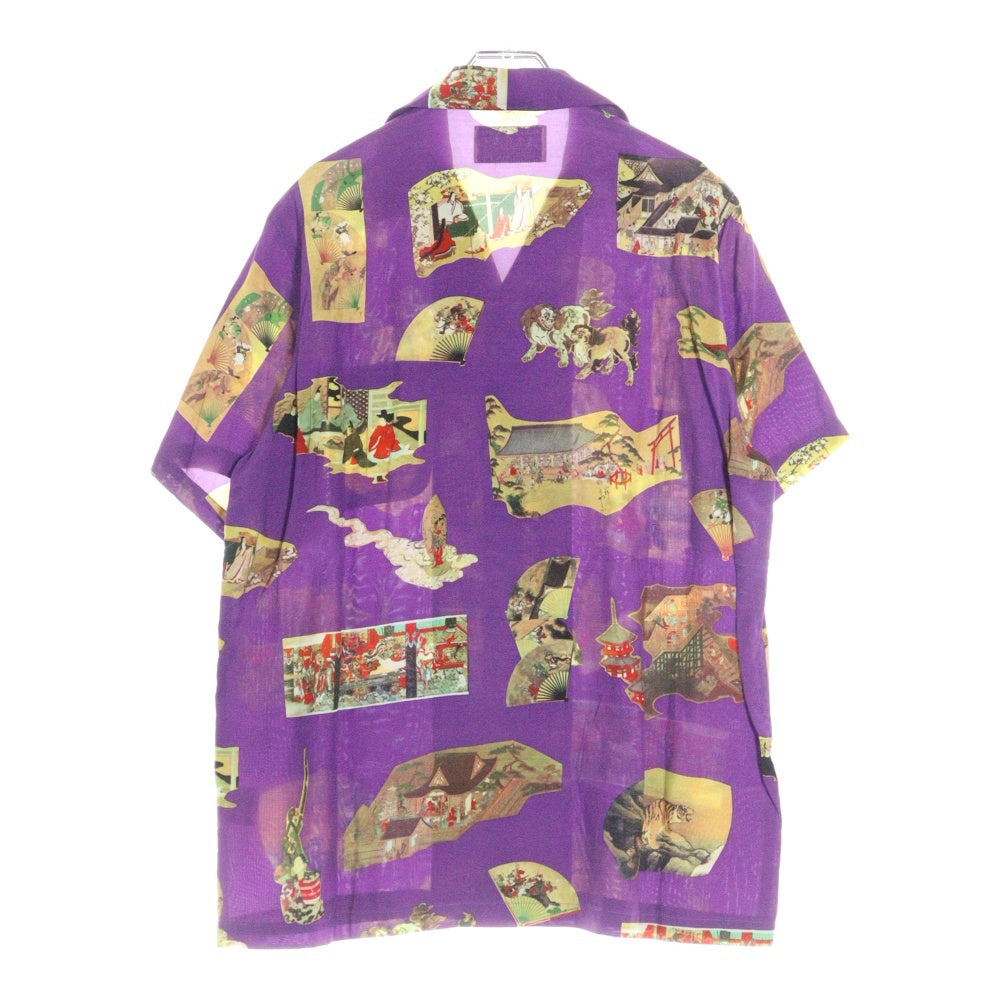 WACKO MARIA(ワコマリア) JAPAN HAWAIIAN SHIRT ジャパン 総柄 開襟 ハワイアンシャツ 半袖シャツ パープル