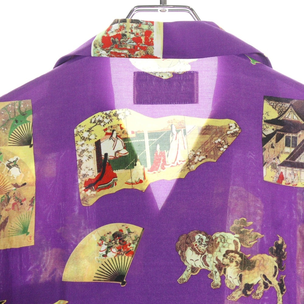 WACKO MARIA(ワコマリア) JAPAN HAWAIIAN SHIRT ジャパン 総柄 開襟 ハワイアンシャツ 半袖シャツ パープル