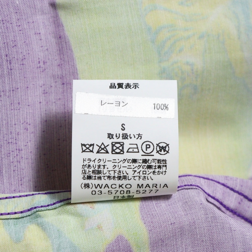 WACKO MARIA(ワコマリア) JAPAN HAWAIIAN SHIRT ジャパン 総柄 開襟 ハワイアンシャツ 半袖シャツ パープル
