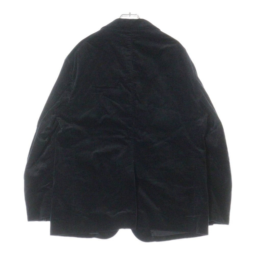 WACKO MARIA(ワコマリア) 20AW UNCONSTRUCTED JACKET DUCA VISCONTI アンコンストラクテッド ダブルフラップポケット コーデュロイ テーラードジャケット ブラック 20FW-WMO-JK03