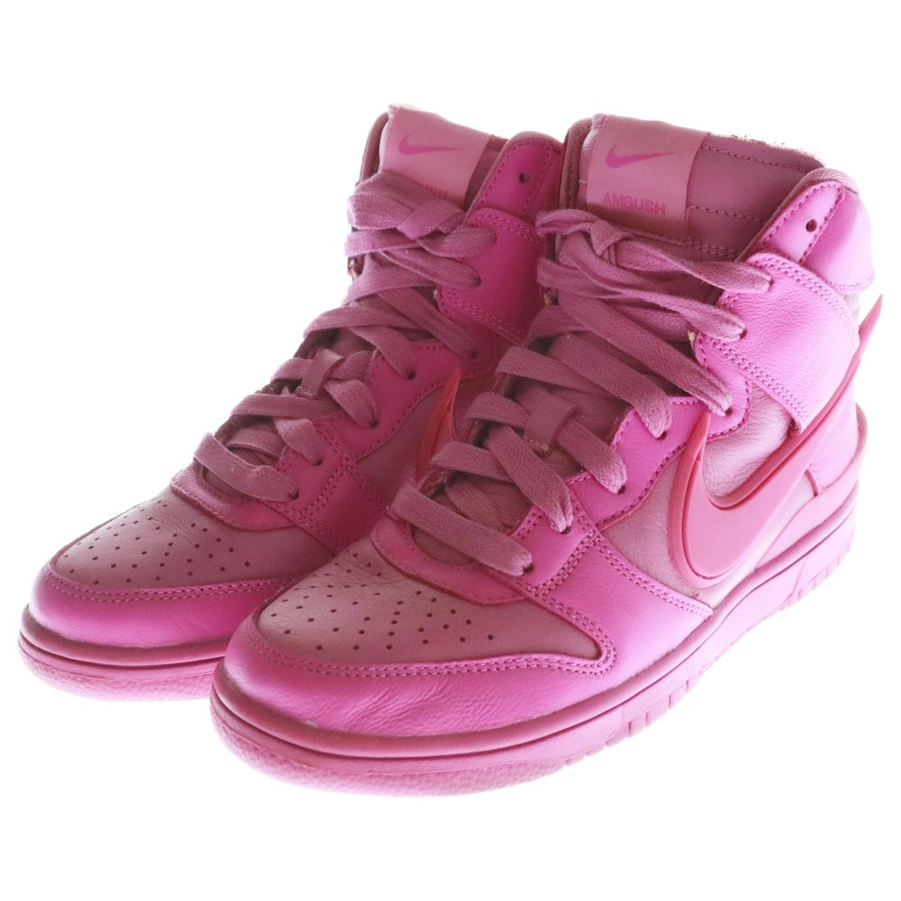 NIKE(ナイキ) ×AMBUSH DUNK HIGH PINK アンブッシュ ダンク ハイカットスニーカー ピンク レディース US5.5/24cm CU7544-600