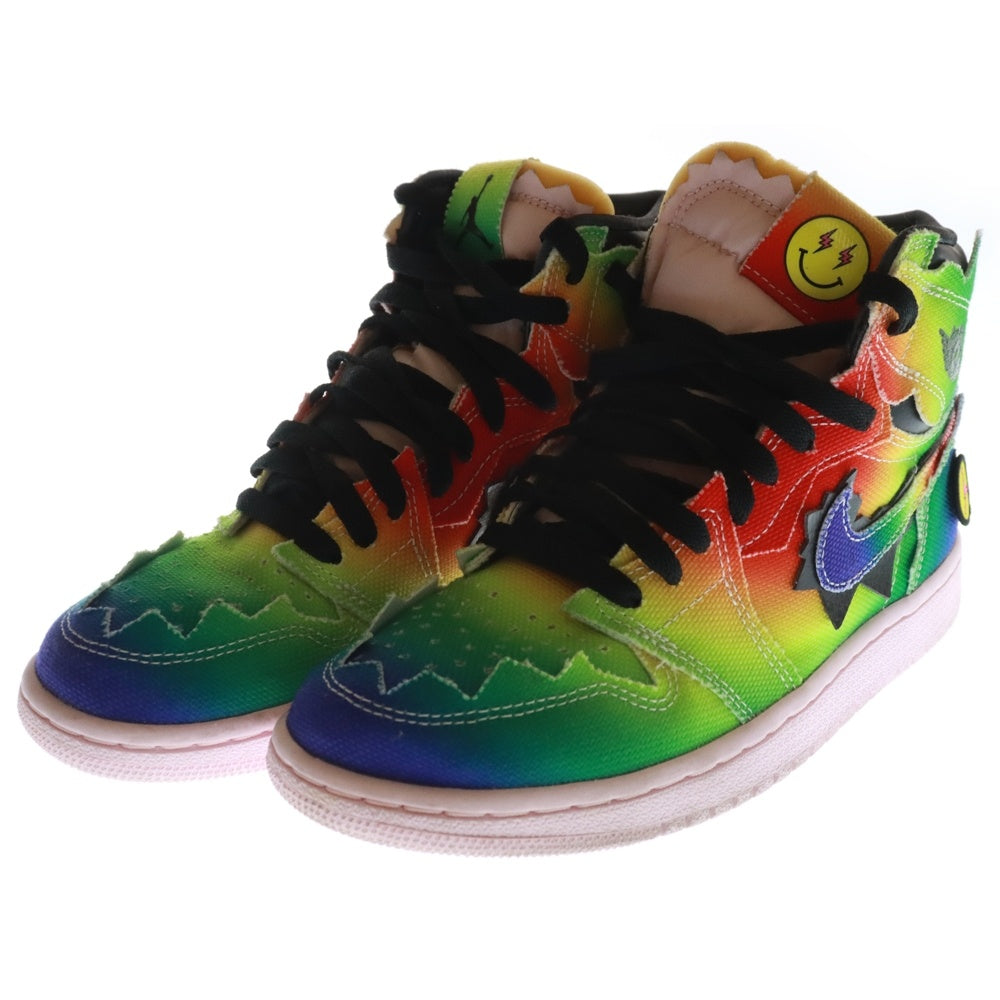 NIKE(ナイキ) ×J BALVIN NIKE AIR JORDAN 1 HIGH OG RAINBOW J バルビン エアジョーダン1 OG レインボー ハイカットスニーカー マルチカラー レディース US6/24cm DC3481-900