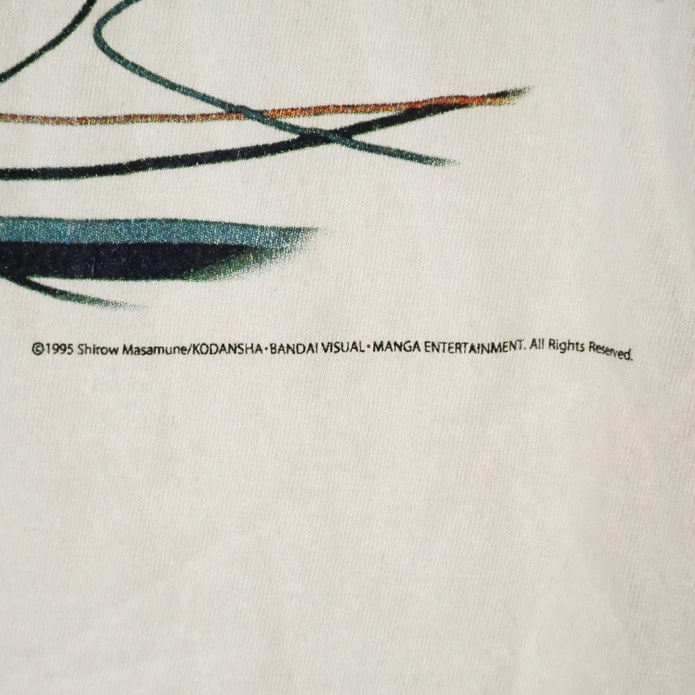 SAINT MICHAEL(セントマイケル) 24AW GITS GS_SS TEE 攻殻機動隊 ゴーストインザシェル プリントTシャツ 半袖クルーネックカットソー ホワイト SM-YS1-0000-C32