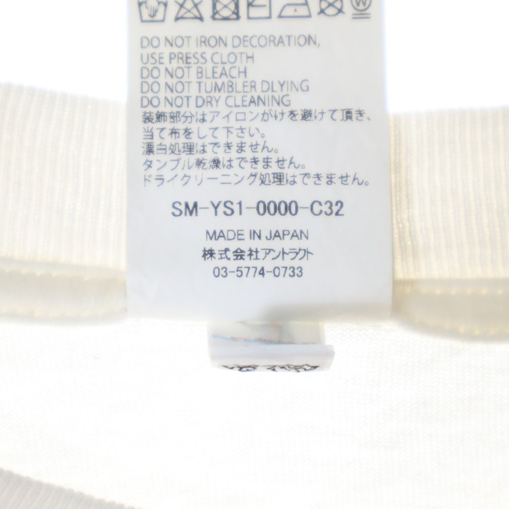 SAINT MICHAEL(セントマイケル) 24AW GITS GS_SS TEE 攻殻機動隊 ゴーストインザシェル プリントTシャツ 半袖クルーネックカットソー ホワイト SM-YS1-0000-C32
