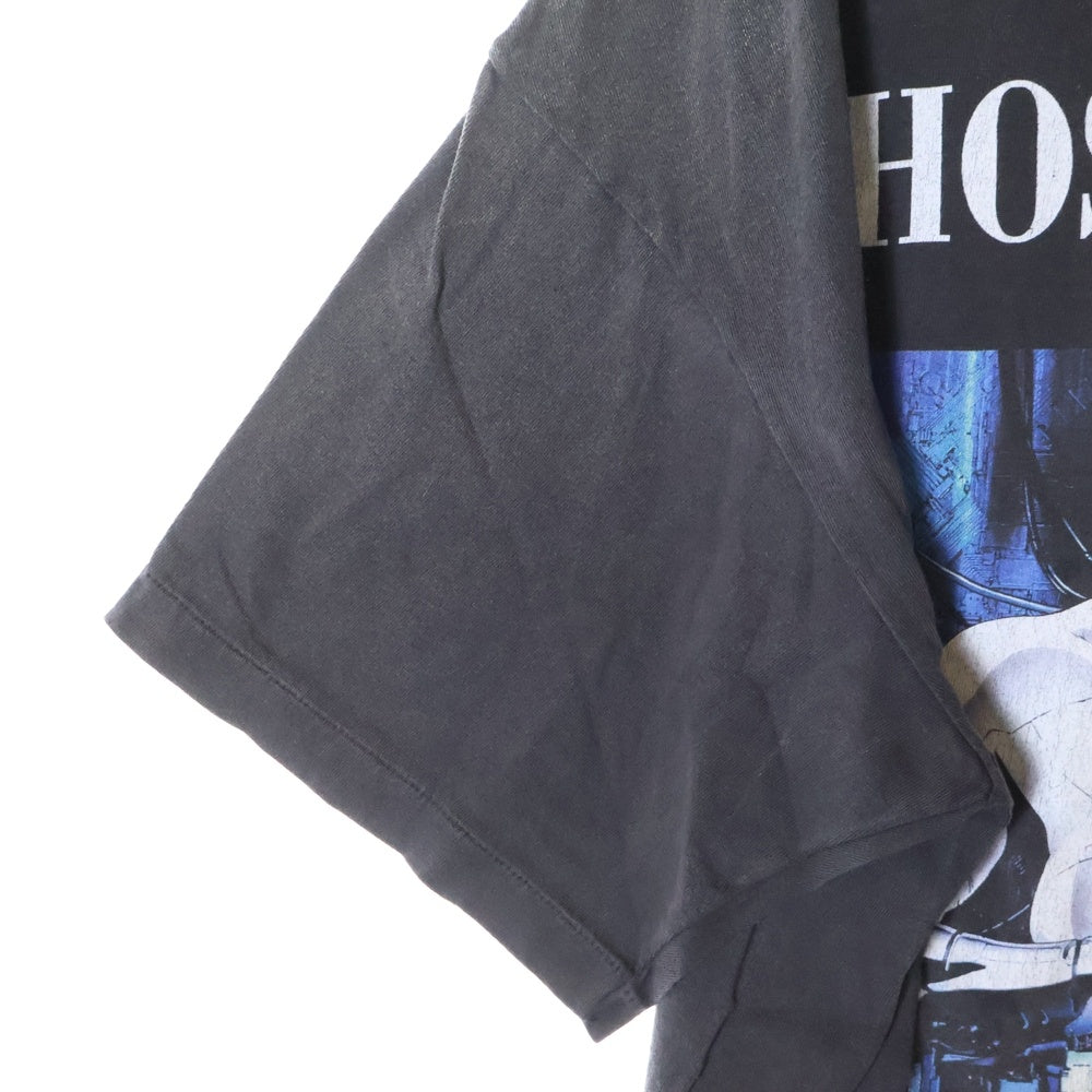 SAINT MICHAEL(セントマイケル) 24AW GITS GS_SS TEE 攻殻機動隊 ゴーストインザシェルプリントTシャツ 半袖クルーネックカットソー ブラック SM-YS1-0000-C31
