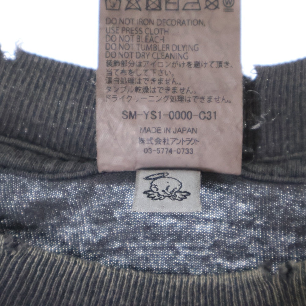 SAINT MICHAEL(セントマイケル) 24AW GITS GS_SS TEE 攻殻機動隊 ゴーストインザシェルプリントTシャツ 半袖クルーネックカットソー ブラック SM-YS1-0000-C31