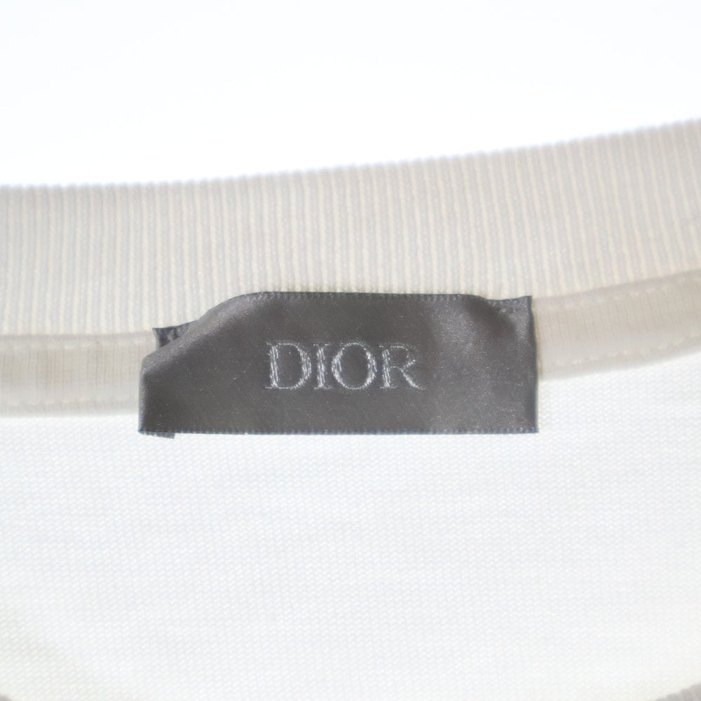 DIOR(ディオール) 20SS ×NIKE AIR DIOR M.C&S Top Tee ナイキ エアディオール フロントロゴ刺繍Tシャツ 半袖クルーネックカットソー ホワイト 033J625B0554