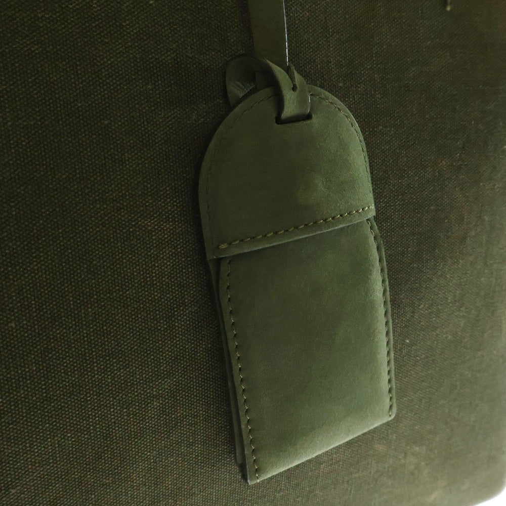 READY MADE(レディメイド) SHOPPING BAG 35 NO LOGO ショッピング ハンドバッグ ヴィンテージコットン ミリタリーハンドバッグ カーキ RE-CO-KH-NL-00-126