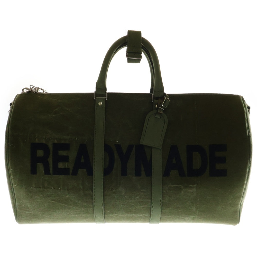 READY MADE(レディメイド) OVER NIGHT BAG LARGE オーバーナイト ボストン ショルダーバッグ カーキ RE-CO-KH-00-00-51