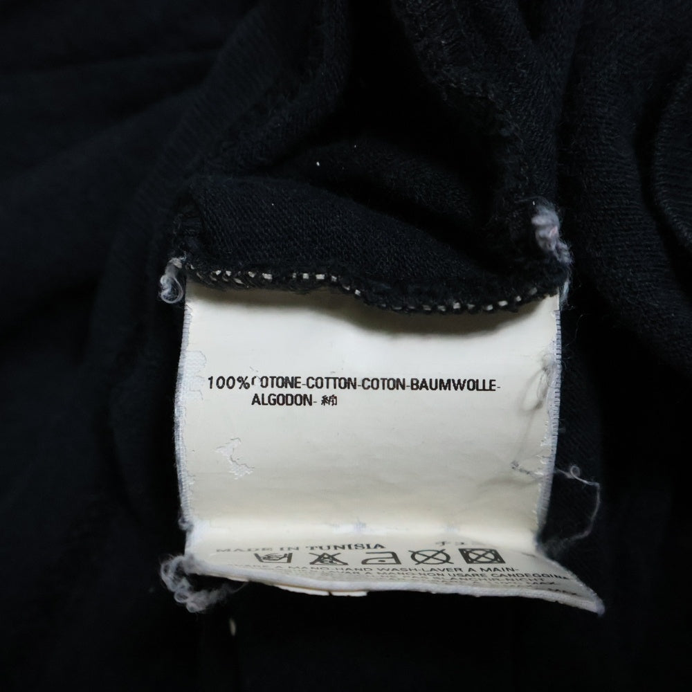 Maison Martin Margiela(メゾンマルタンマルジェラ) 07AW AIDS LOGO Tee エイズ ロゴプリント Vネック半袖Tシャツ カットソー ブラック ここのえ期
