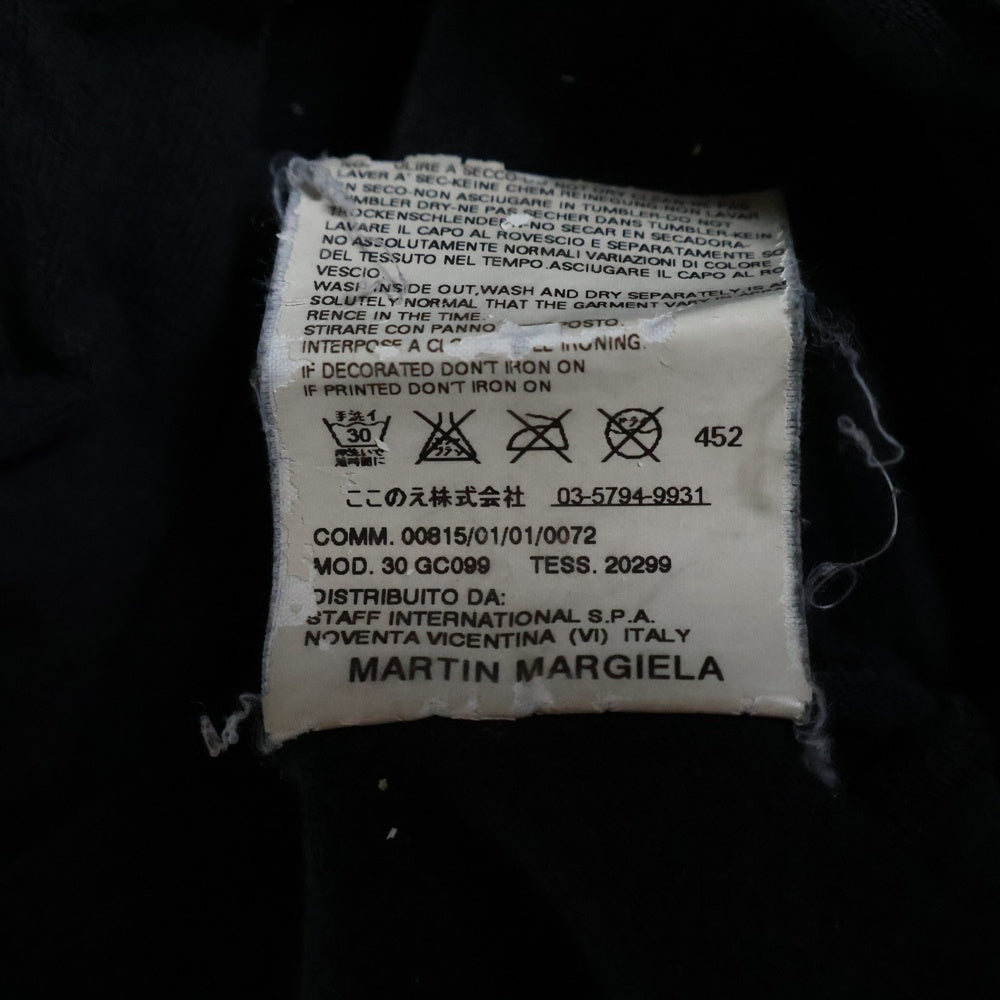 Maison Martin Margiela(メゾンマルタンマルジェラ) 07AW AIDS LOGO Tee エイズ ロゴプリント Vネック半袖Tシャツ カットソー ブラック ここのえ期
