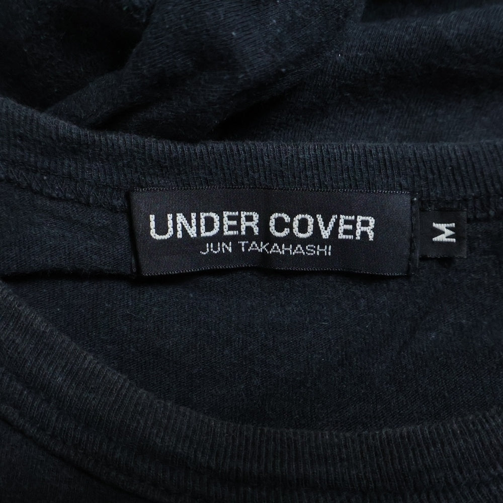 UNDERCOVER(アンダーカバー) × EYESCREAM We Make Silence Scream アイスクリーム ウィーメイクサイレンススクリーム グラフィックプリント クルーネック半袖Tシャツ カットソー ブラック
