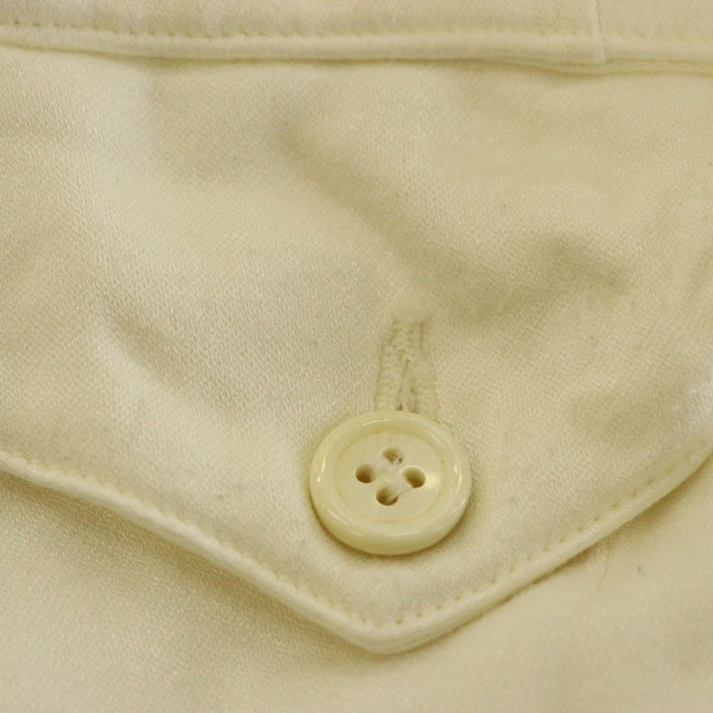 COMME des GARCONS(コムデギャルソン) 03SS AD2002 裾リボン ドローストリング ワイド イージーパンツ ホワイト GI-P013