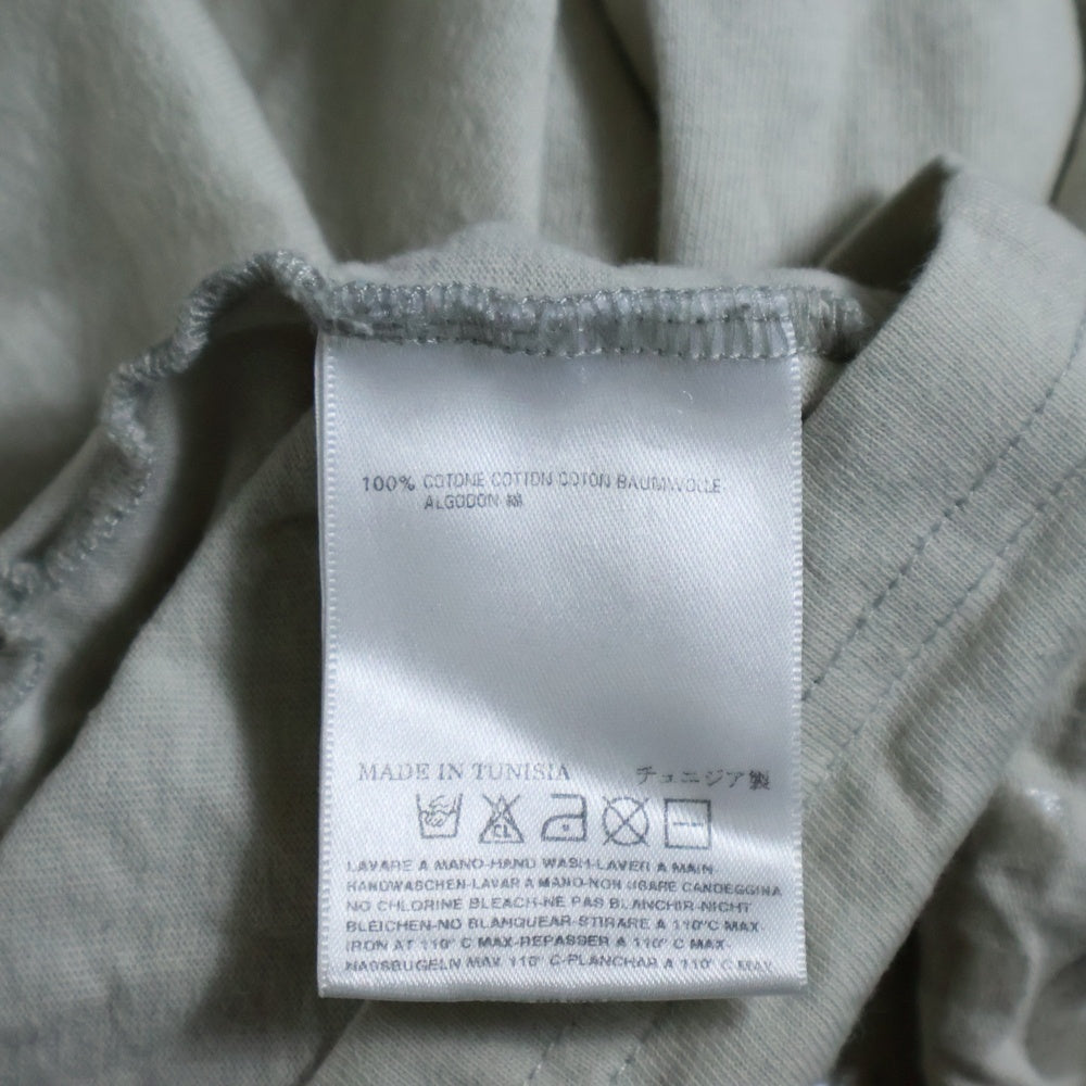 Maison Martin Margiela(メゾンマルタンマルジェラ) 09SS AIDS LOGO Tee エイズ ロゴプリント Vネック半袖Tシャツ カットソー ここのえ期 ベージュ