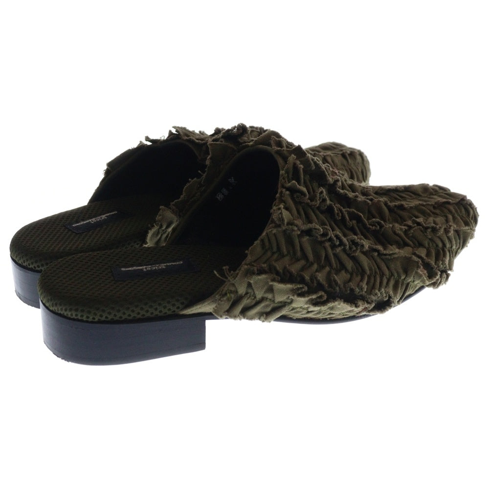 tricot COMME des GARCONS(トリコ コム デ ギャルソン) フリルサボ メッシュ サンダル ミュール レディース カーキ