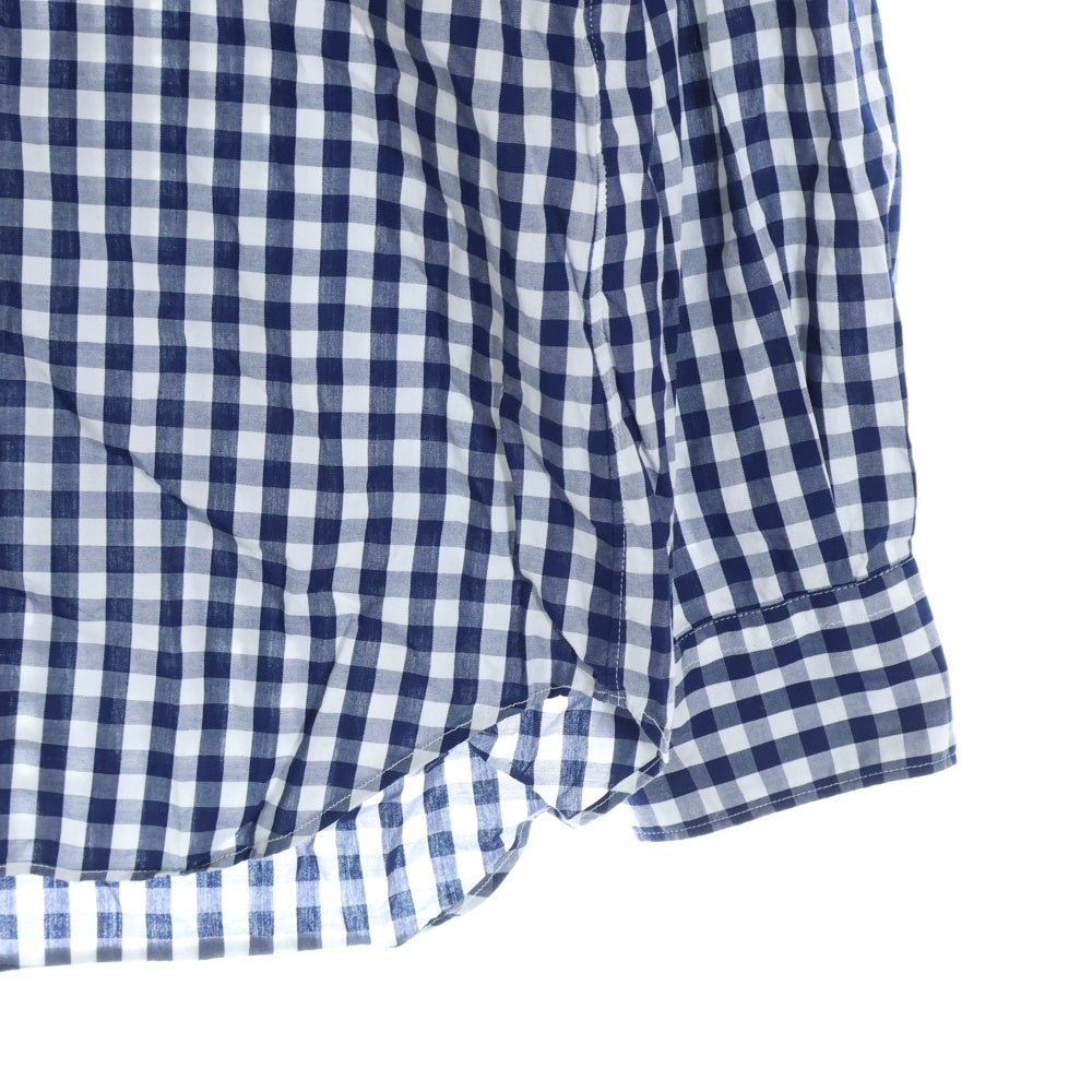 COMME des GARCONS SHIRT(コムデギャルソンシャツ) ギンガムチェック コットン レギュラーカラー 長袖シャツ ホワイト/ブルー S16029-X