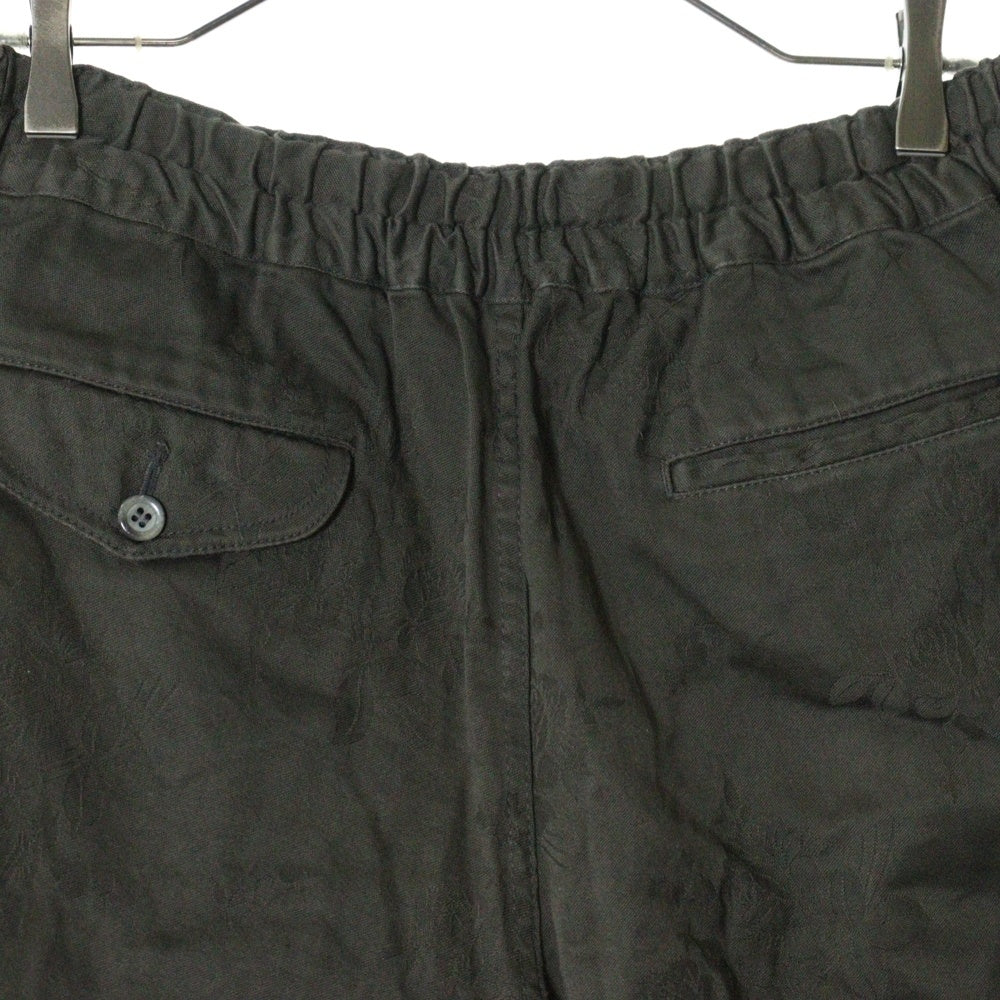 COMME des GARCONS HOMME PLUS(コムデギャルソンオムプリュス) 00AW AD2000 フラワーモチーフ 花柄 ドローストリング ショートパンツ ハーフパンツ グリーン PP-10037S