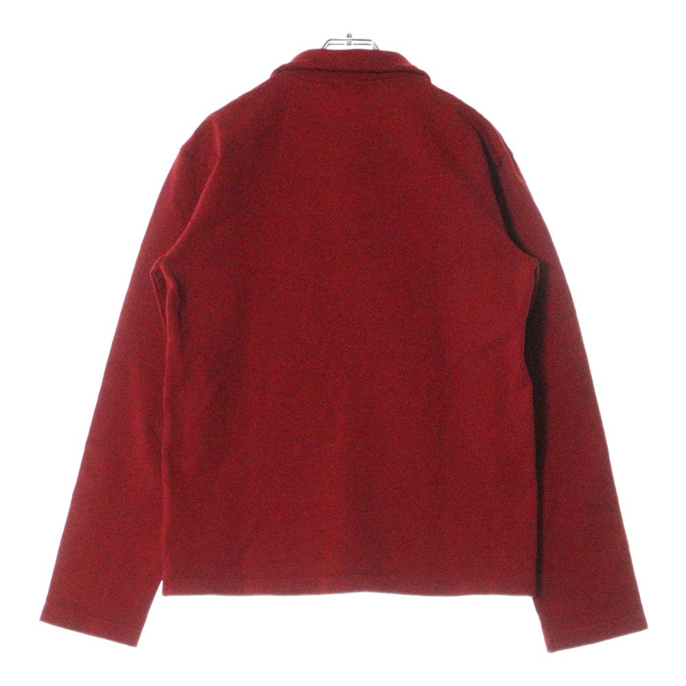 COMME des GARCONS HOMME PLUS(コムデギャルソンオムプリュス) 00AW AD2000 DOCKING ROOK HARFZIP RED POLO ドッキング ルーク ハーフジップ ポロ 長袖シャツ レッド PT-040120