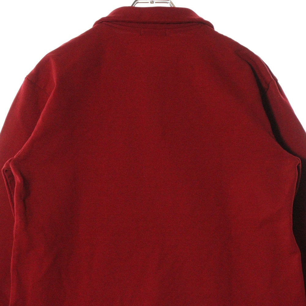 COMME des GARCONS HOMME PLUS(コムデギャルソンオムプリュス) 00AW AD2000 DOCKING ROOK HARFZIP RED POLO ドッキング ルーク ハーフジップ ポロ 長袖シャツ レッド PT-040120
