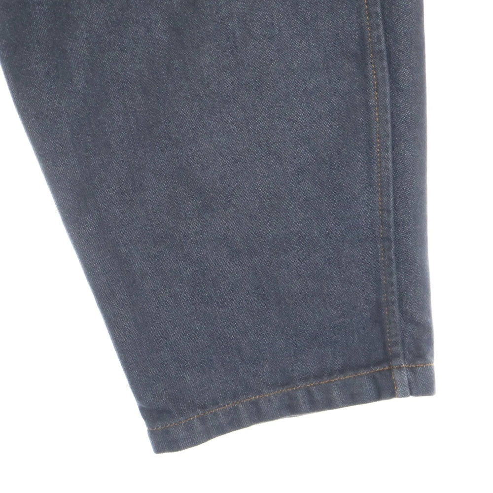 COMME des GARCONS HOMME PLUS(コムデギャルソンオムプリュス) 03SS AD2002 ジッパーフライ 4ポケット イエローステッチ ワイド デニムパンツ グレー PI-P062