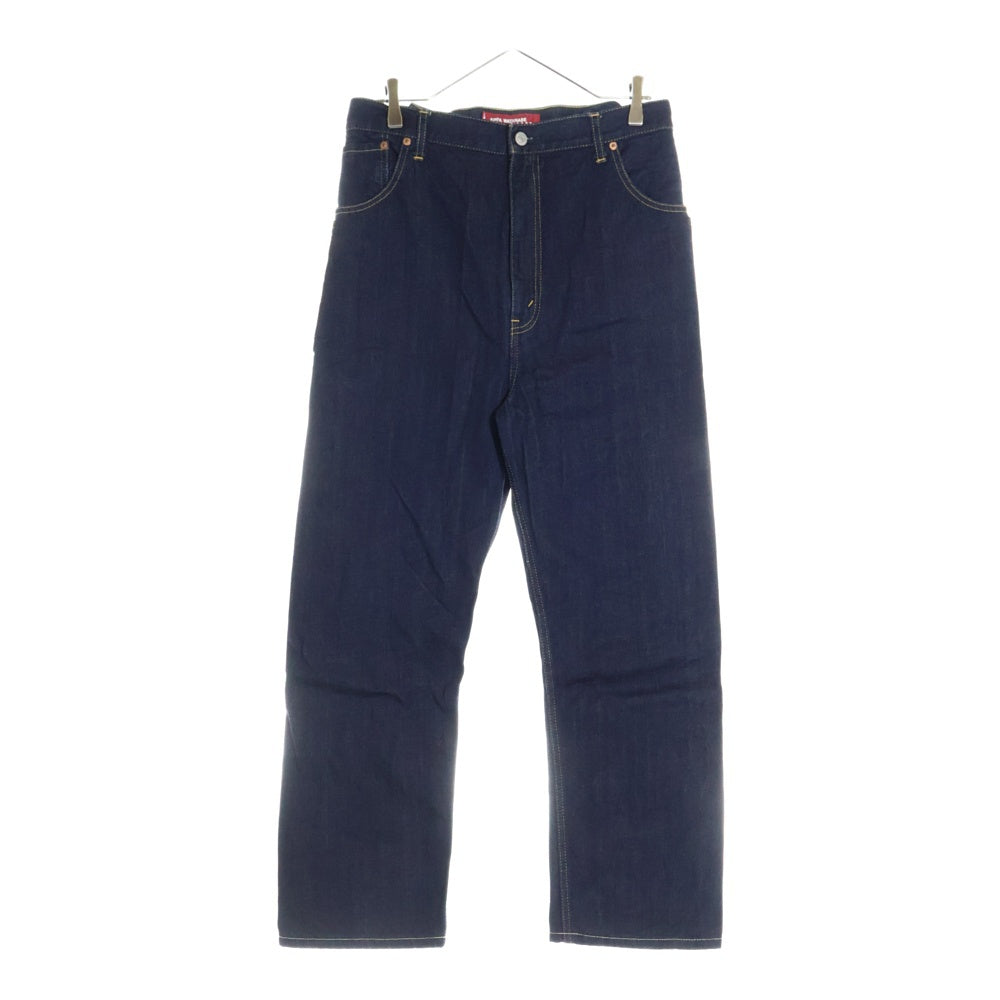 eYe COMME des GARCONS JUNYA WATANABE MAN(アイ コム デ ギャルソン ジュンヤ ワタナベ マン) 11SS AD2010 ×LEVI'S リーバイス パッチワーク 革パッチ ジッパーフライ デニムパンツ インディゴ WG-P903
