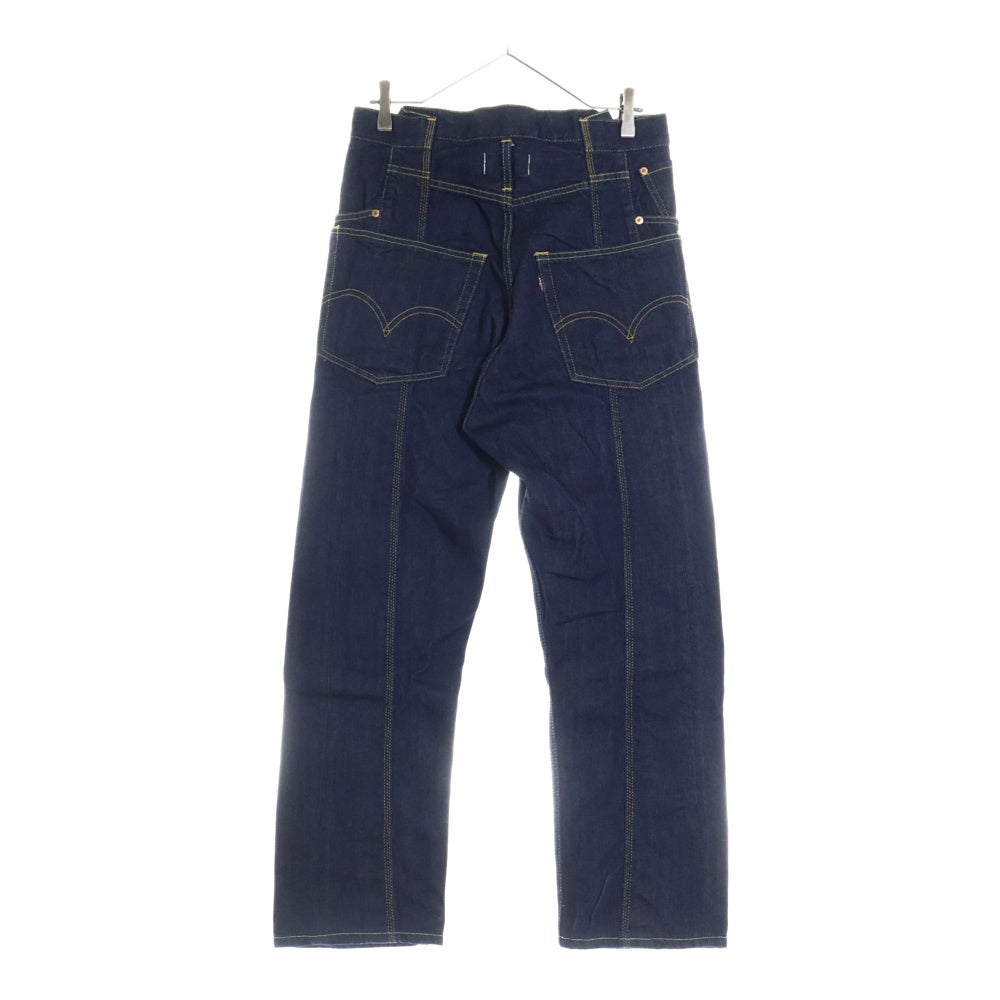 eYe COMME des GARCONS JUNYA WATANABE MAN(アイ コム デ ギャルソン ジュンヤ ワタナベ マン) 11SS AD2010 ×LEVI'S リーバイス パッチワーク 革パッチ ジッパーフライ デニムパンツ インディゴ WG-P903