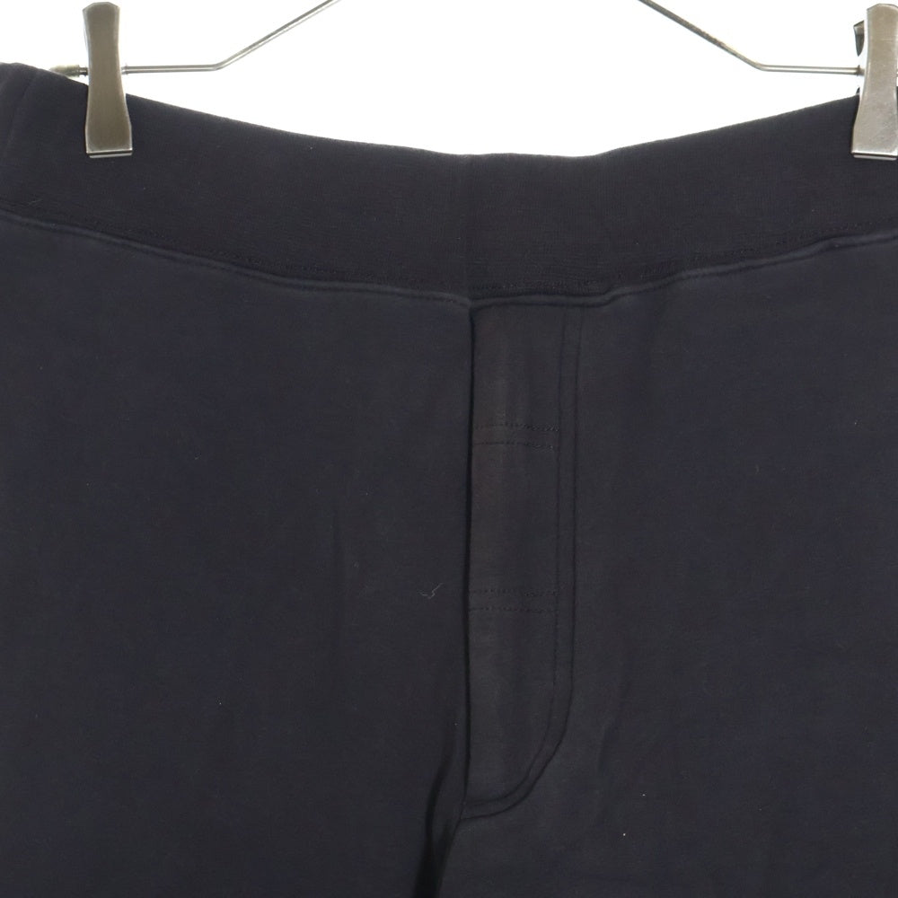 COMME des GARCONS SHIRT(コムデギャルソンシャツ) 05AW ジッパーフライ サイド ロゴ プリント カットオフ ドローストリング スウェットパンツ ブラック W13817