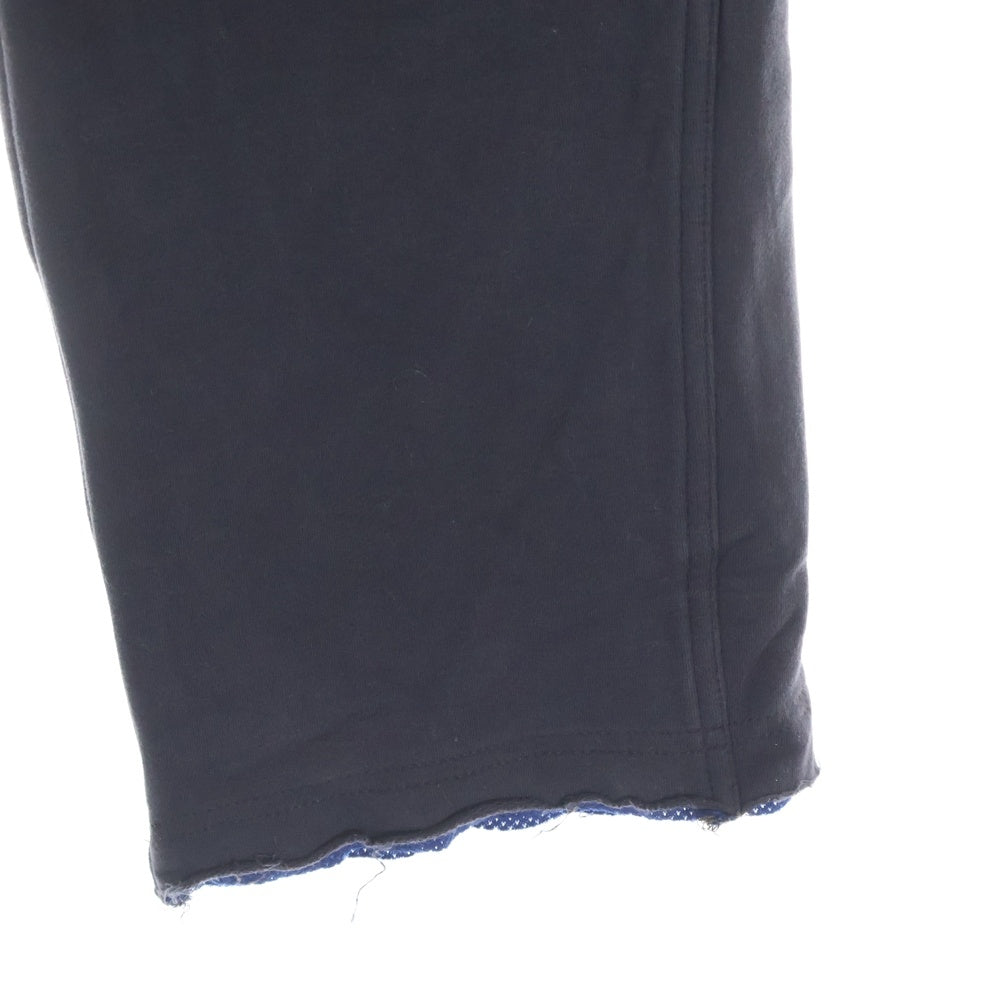 COMME des GARCONS SHIRT(コムデギャルソンシャツ) 05AW ジッパーフライ サイド ロゴ プリント カットオフ ドローストリング スウェットパンツ ブラック W13817