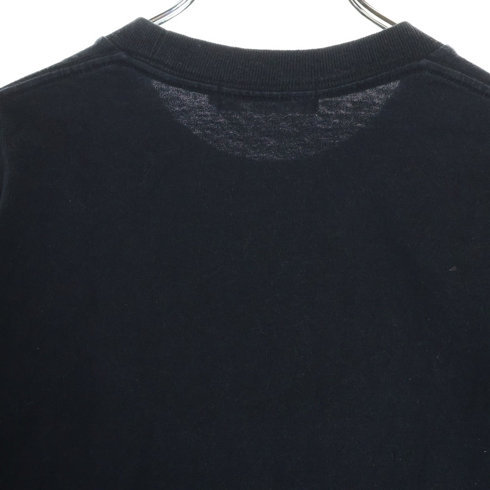 A BATHING APE(アベイシングエイプ) APE SHALL NEVER KILL APE メッセージエンブロイダリー 半袖Tシャツ カットソー ネイビー