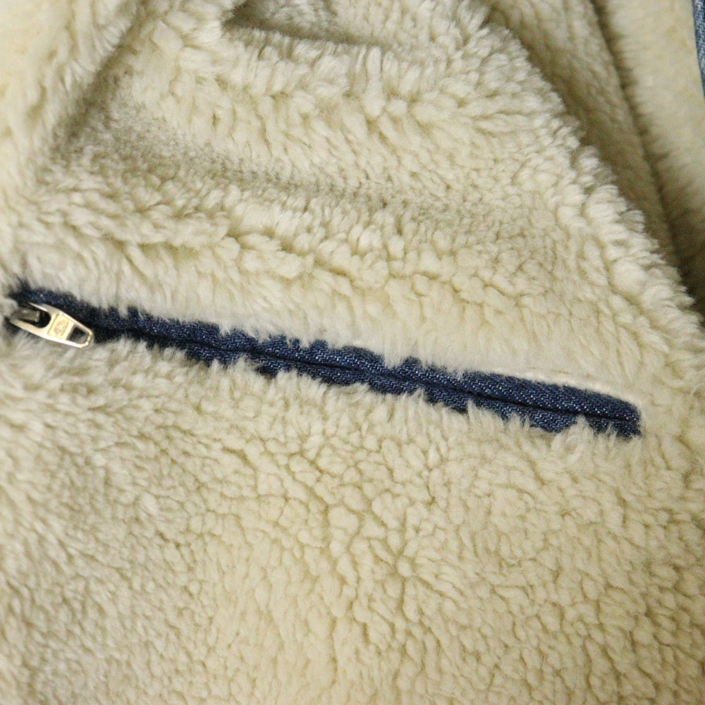 BALENCIAGA(バレンシアガ) 19AW Denim Mouton Car Coat デニム マウンテン カーコート インディゴ 600286 TDW14