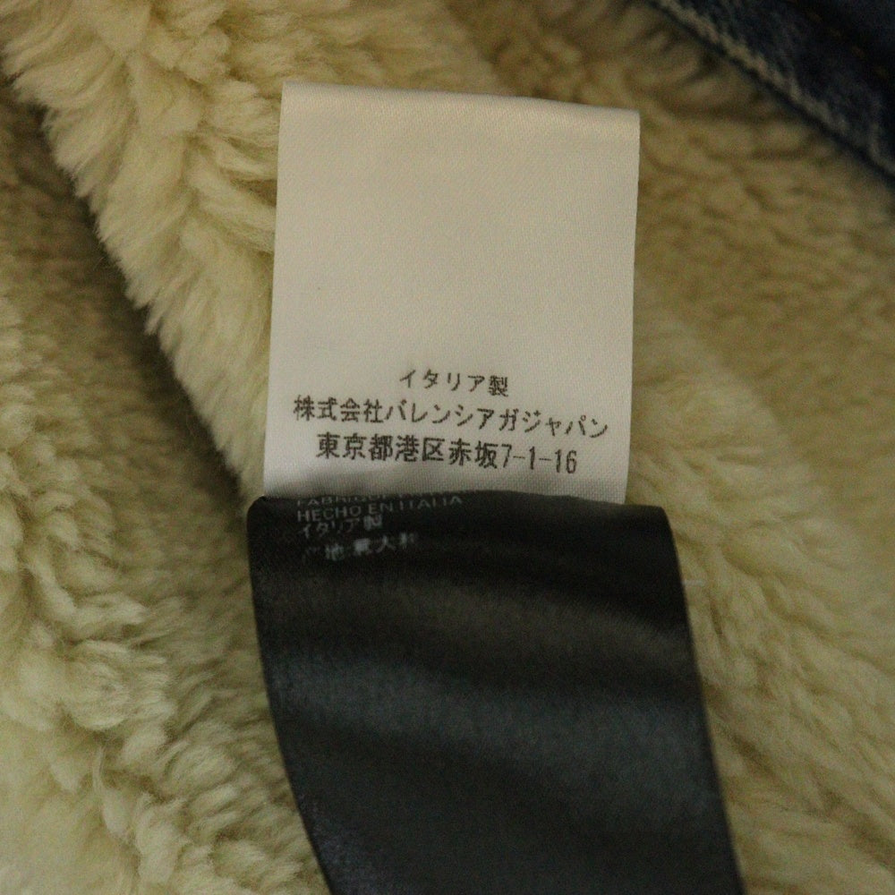 BALENCIAGA(バレンシアガ) 19AW Denim Mouton Car Coat デニム マウンテン カーコート インディゴ 600286 TDW14