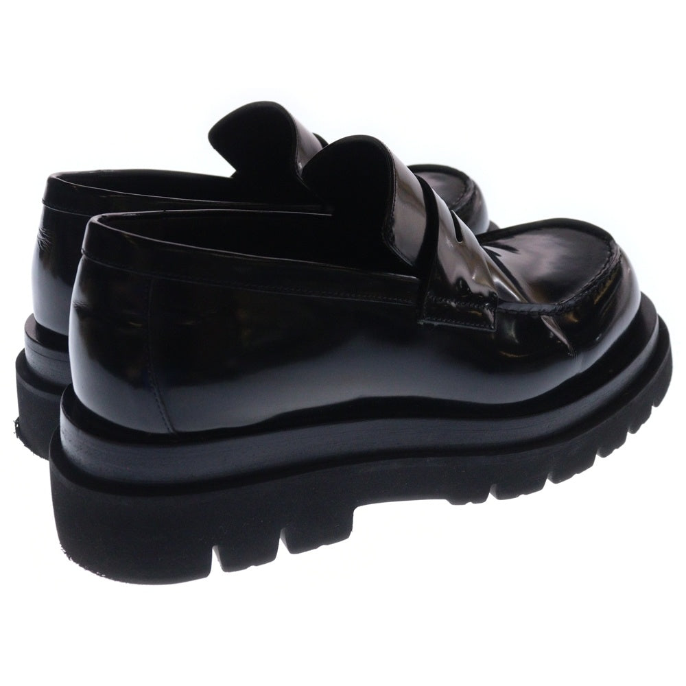 BOTTEGA VENETA(ボッテガヴェネタ) LUG ラグ スクエアトゥ プラットフォーム ローファー ブラック 730222 V28R0