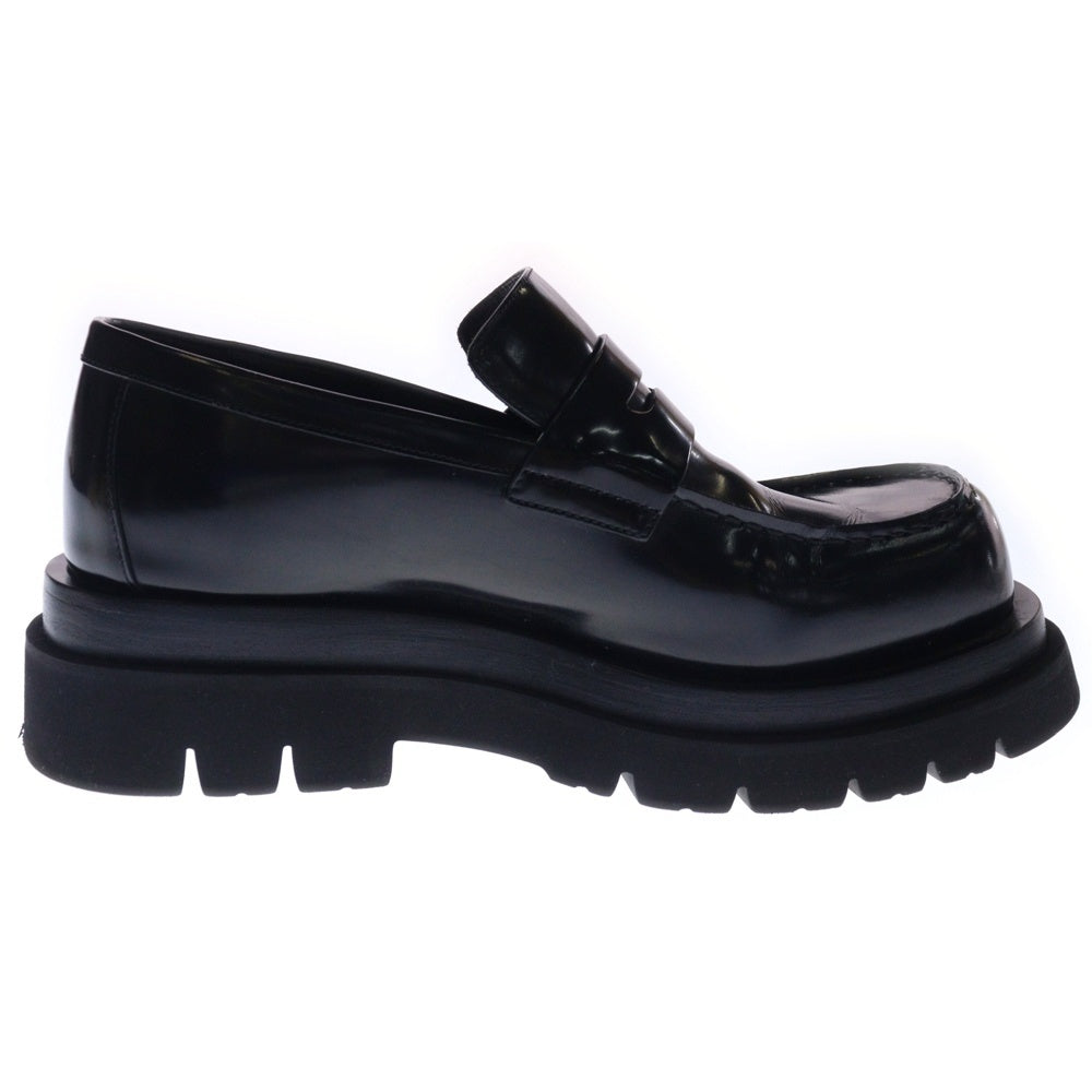 BOTTEGA VENETA(ボッテガヴェネタ) LUG ラグ スクエアトゥ プラットフォーム ローファー ブラック 730222 V28R0