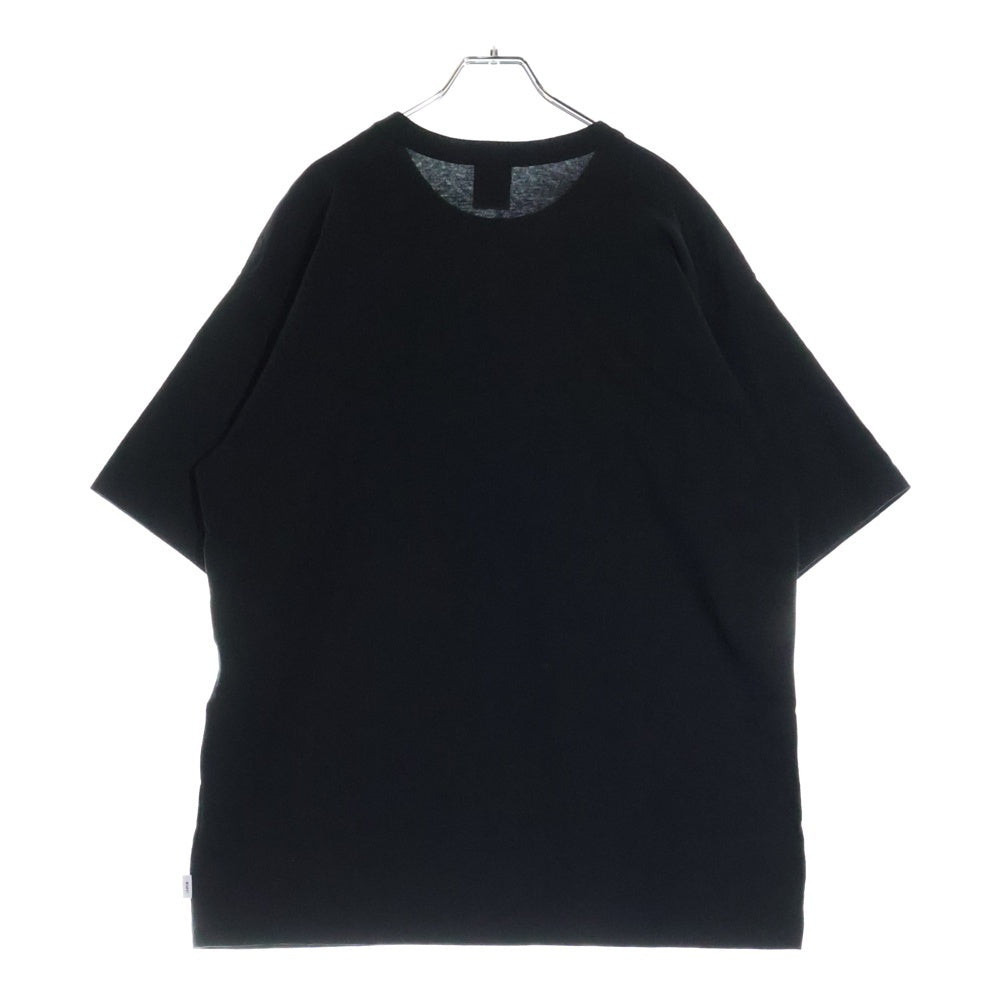 CHAMPION(チャンピオン) ×WTAPS Academy S/S T-Shirts ダブルタップス アカデミー ロゴ エンブロイダリー クルーネック 半袖 Tシャツ カットソー ブラック C8-Z351