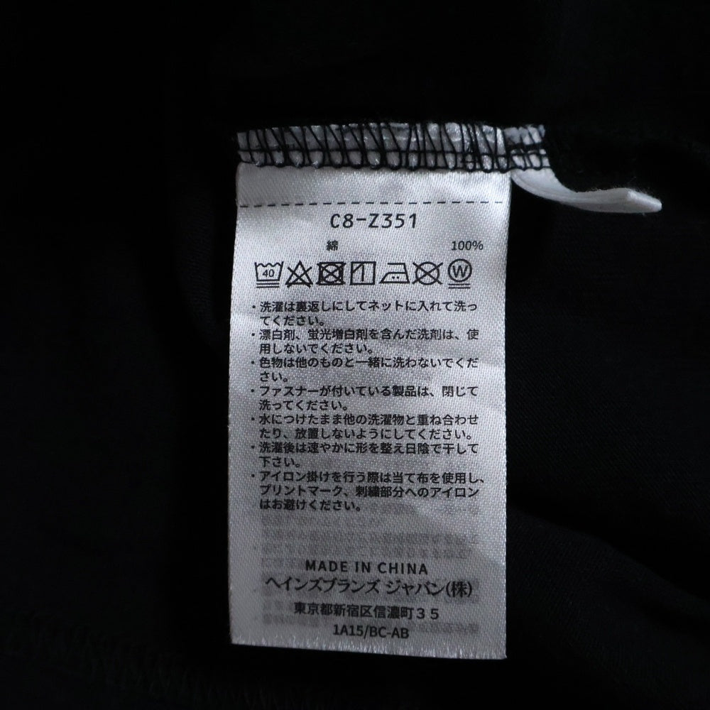 CHAMPION(チャンピオン) ×WTAPS Academy S/S T-Shirts ダブルタップス アカデミー ロゴ エンブロイダリー クルーネック 半袖 Tシャツ カットソー ブラック C8-Z351