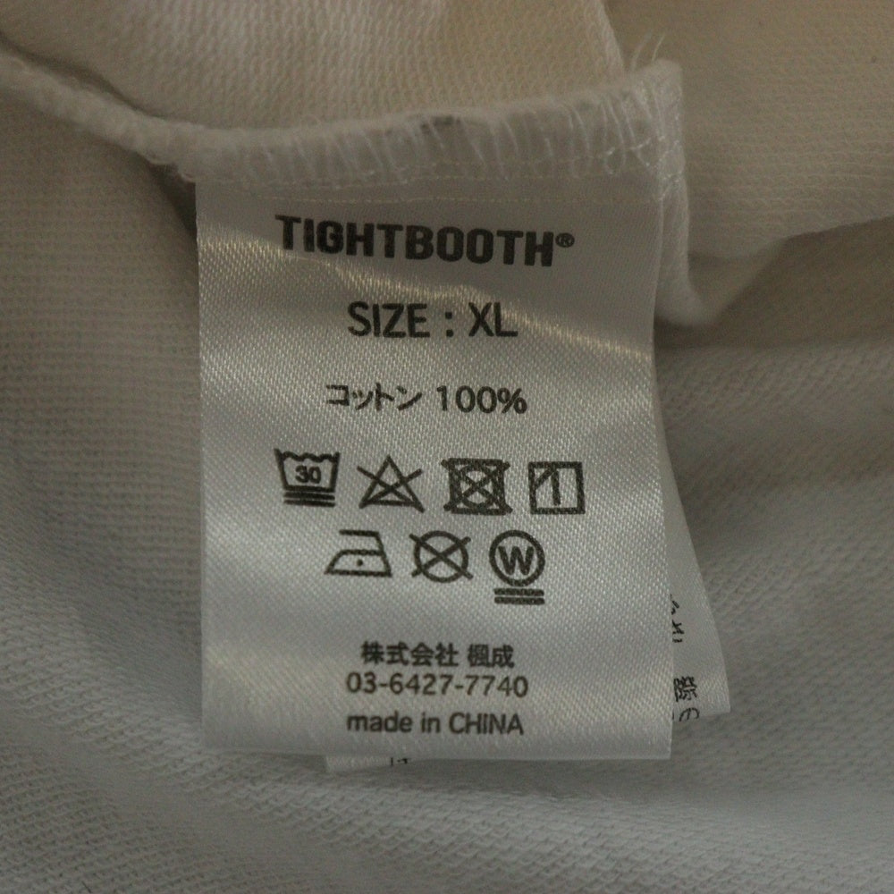 TIGHTBOOTH(タイトブース) KILLER-BONG プリント クルーネック コットン 半袖 Tシャツ カットソー ホワイト