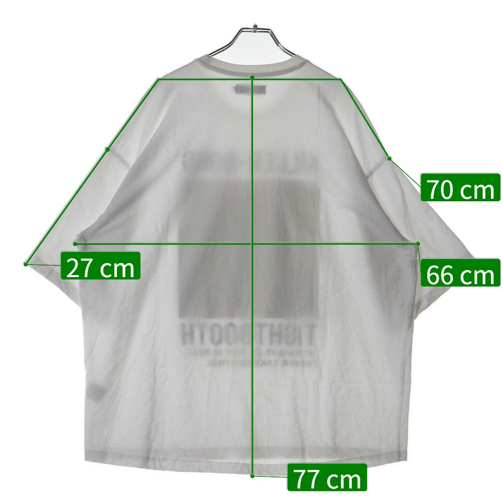 TIGHTBOOTH(タイトブース) KILLER-BONG プリント クルーネック コットン 半袖 Tシャツ カットソー ホワイト