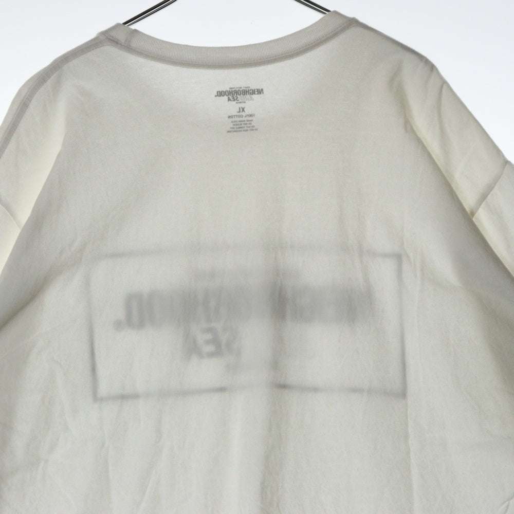 NEIGHBORHOOD(ネイバーフッド) ×WIND AND SEA S/S TEE ウィンダンシー 両面プリント クルーネック コットン 半袖 Tシャツ カットソー ホワイト 231PCWSN-ST01S
