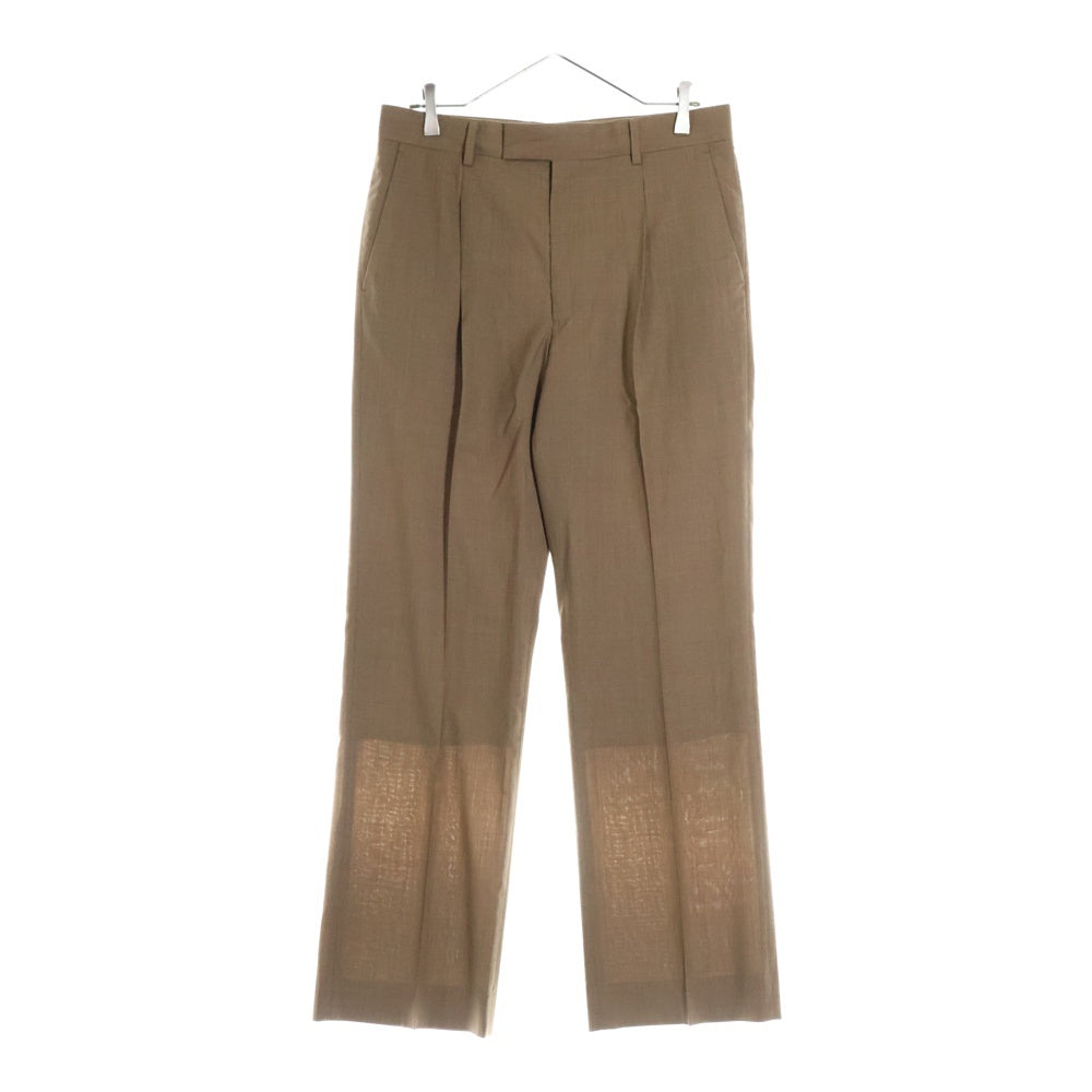 AURALEE(オーラリー) 23SS SUPER FINE TROPICAL WOOL SLACKS スーパー ファイン トロピカルウール ワンタック スラックスパンツ ブラウン A23SP04WT