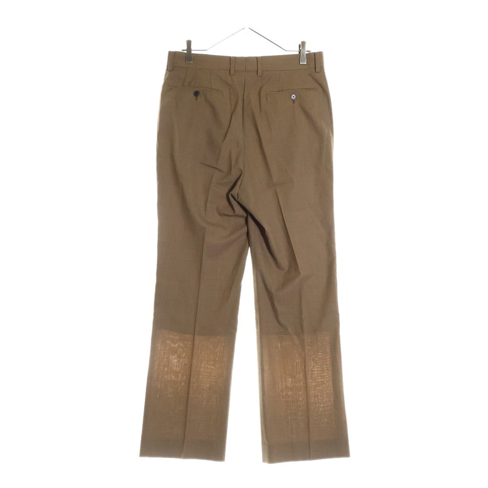 AURALEE(オーラリー) 23SS SUPER FINE TROPICAL WOOL SLACKS スーパー ファイン トロピカルウール ワンタック スラックスパンツ ブラウン A23SP04WT