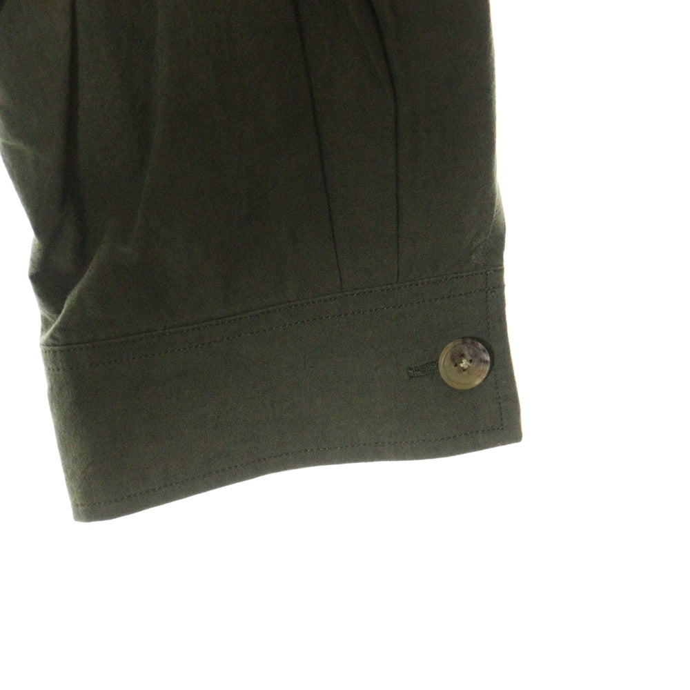 Stein(シュタイン) OVERSIZED MILITARY SHIRT オーバーサイズ ミリタリー コットンリネン 長袖シャツ カーキ ST.367