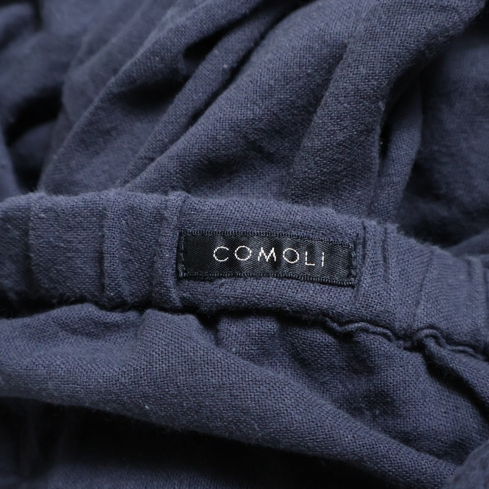 COMOLI(コモリ) 22SS 空紡オックス ドローストリング イージーパンツ ネイビー V01-03016