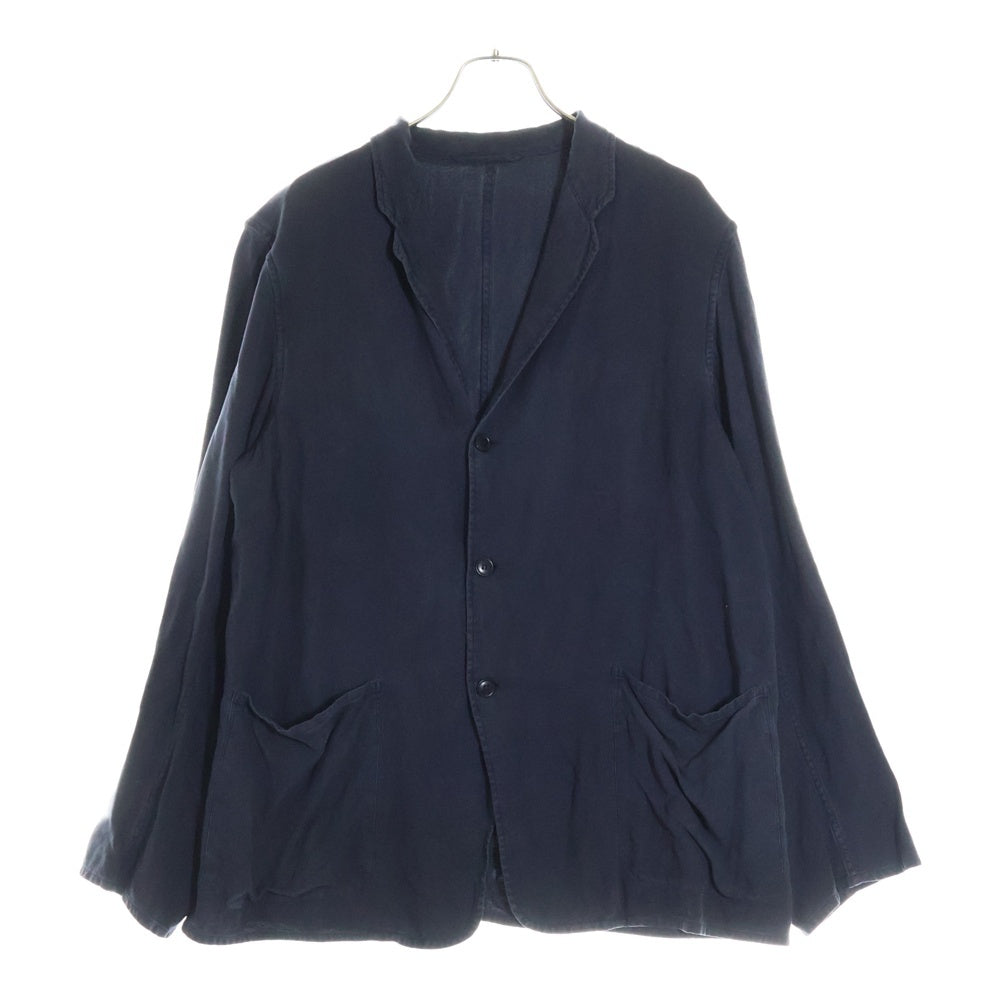 COMOLI(コモリ) 21AW 3B シルクネル ノッチドラペル ジャケット ネイビー U03-01017
