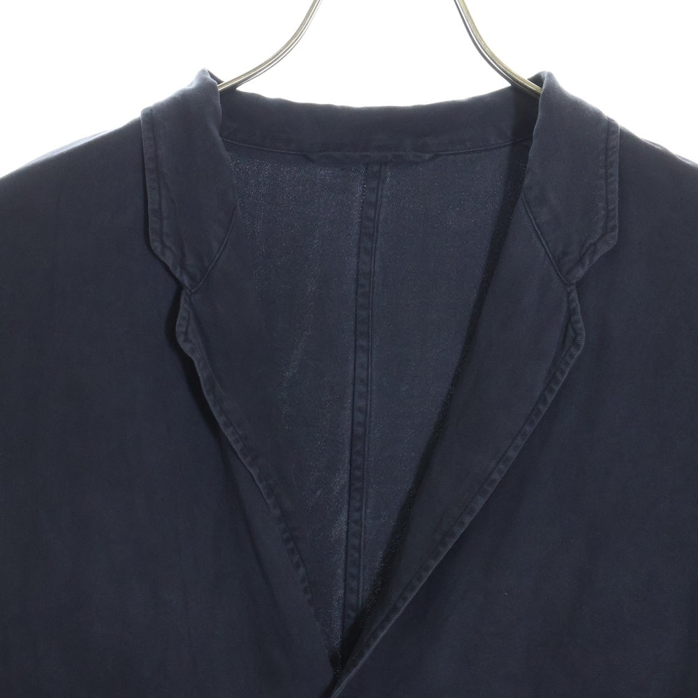 COMOLI(コモリ) 21AW 3B シルクネル ノッチドラペル ジャケット ネイビー U03-01017