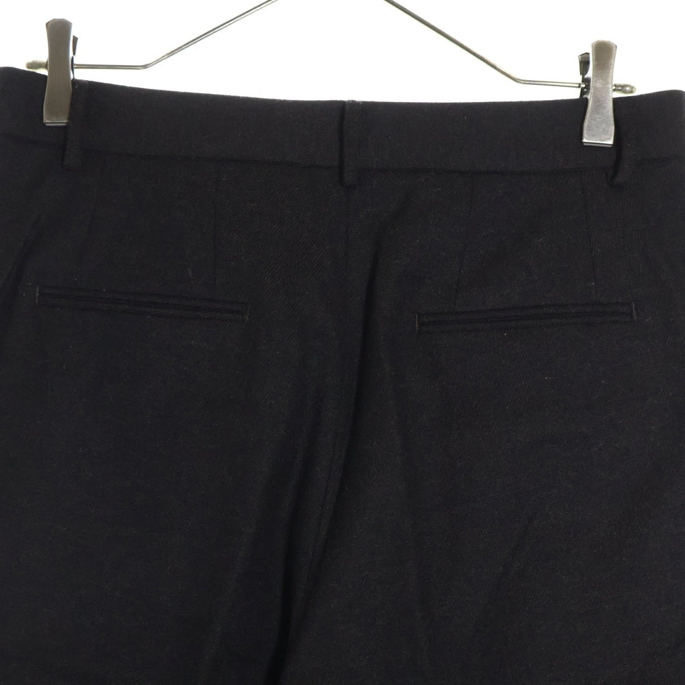 seya.(セヤ) TRAVEL PANTS FINE GRAINED TWEED ファイングライン ツイード トラベル ワンタック スラックスパンツ ブラウン