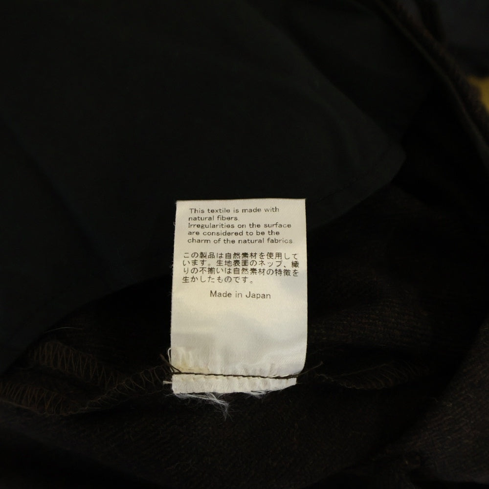 seya.(セヤ) TRAVEL PANTS FINE GRAINED TWEED ファイングライン ツイード トラベル ワンタック スラックスパンツ ブラウン