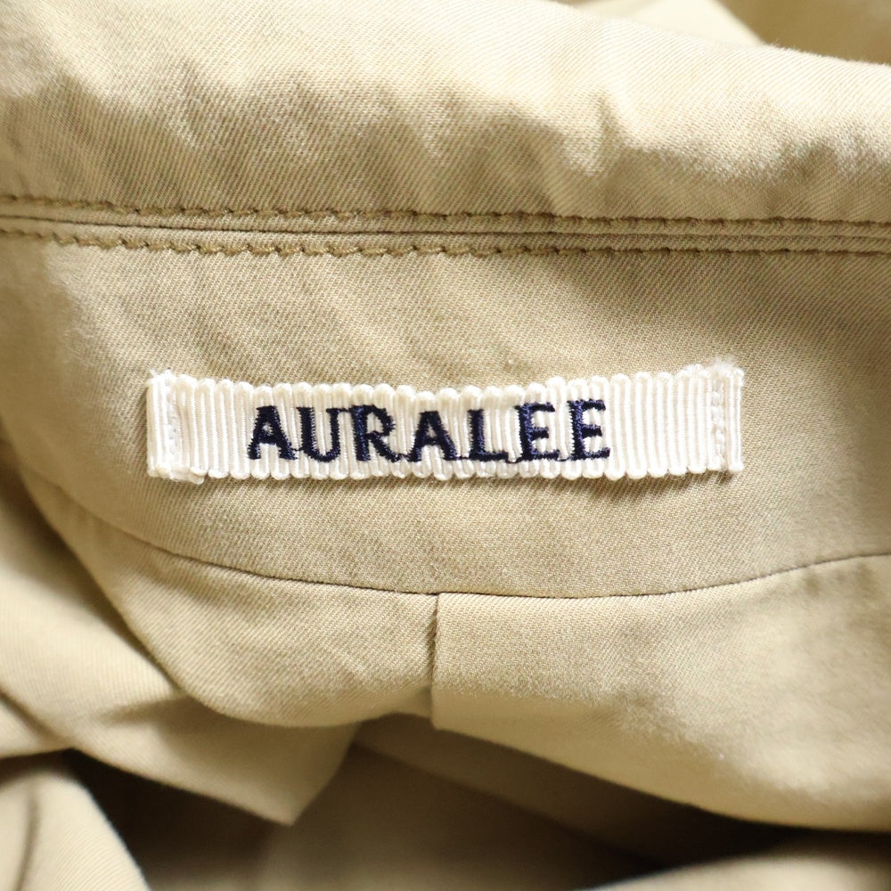 AURALEE(オーラリー) 23SS FINX HARD TWIST GABARDINE BLOUSON フィンクスハードツイスト ギャバジン ブルゾンジャケット ベージュ A23SB02FB