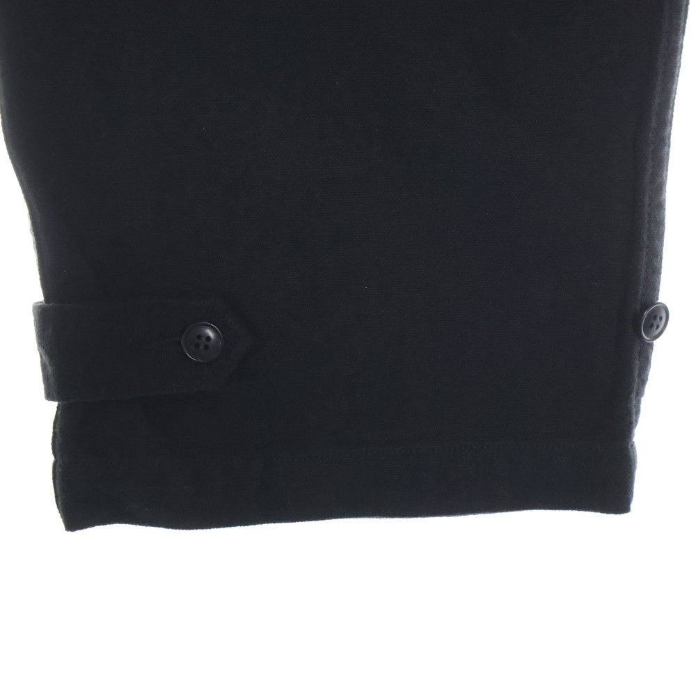 COMOLI(コモリ) 22SS 6P コットン ワイド カーゴパンツ ブラック V01-03012